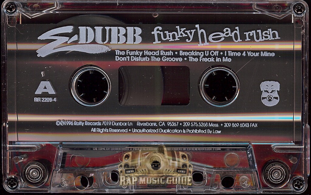 E-Dubb - Funky Head Rush: Cassette Tape | Rap Music Guide